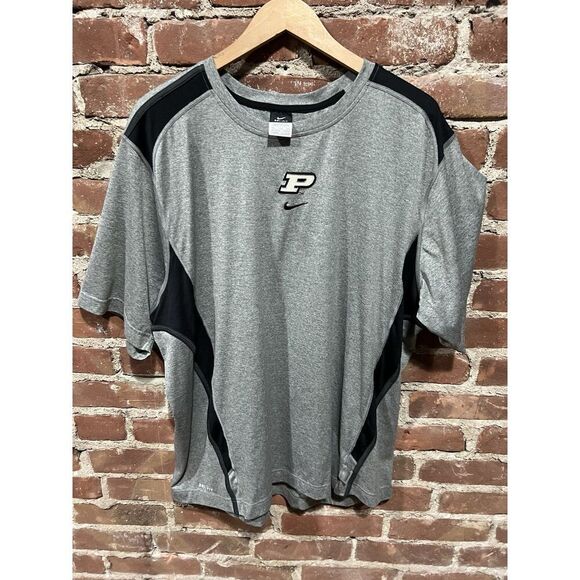 Nike Dri-Fit Purdue Gray Black Shirt 2XL Mens - Picture 1 of 6